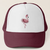 Flamingo Ballet Dancer Trucker Pet (Voorkant)
