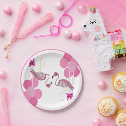 Flamingo Balloons Party Bord (Feest)