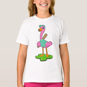 Flamingo Baseball Bat T-shirt