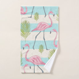 Flamingo Bath Towel Set Bad Handdoek