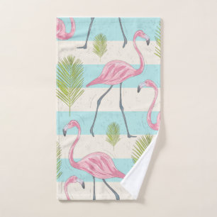 Flamingo Bath Towel Set Bad Handdoek
