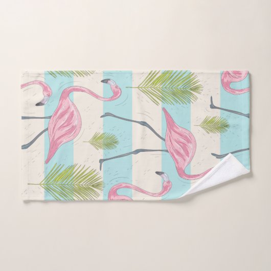Flamingo Bath Towel Set Bad Handdoek (Handdoek)