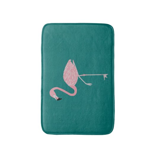 Flamingo Bathmat Badmat (Voorkant Verticaal)