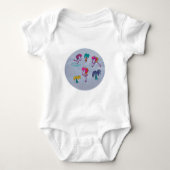 Flamingo Beach Baby Bodysuit (Voorkant)