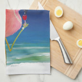 Flamingo Beach Cocktail handdoek (Quarter Fold)