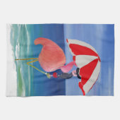 Flamingo Beach Cocktail handdoek (Horizontaal)