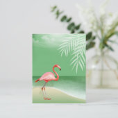 Flamingo Beach Ontvangst Details | jade Kaart (Staand voorkant)
