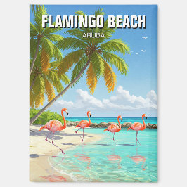 Flamingo Beach op Aruba Reizen Magneet