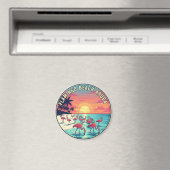 Flamingo Beach op Aruba Reizen Magneet (Insitu (Vaatwasser))