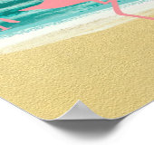 Flamingo Beach Poster (Hoek)