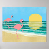 Flamingo Beach Poster (Voorkant)