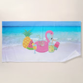 Flamingo Beach Towel Strandlaken (Voorkant)