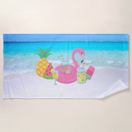 Flamingo Beach Towel Strandlaken