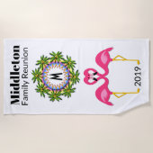 Flamingo Beach Towel Strandlaken (Voorkant)