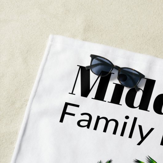 Flamingo Beach Towel Strandlaken (In situ)