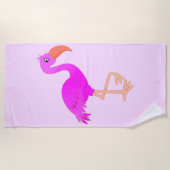 Flamingo Beach Towel Strandlaken (Voorkant)