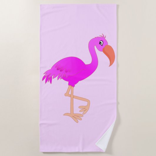 Flamingo Beach Towel Strandlaken (Voorkant)
