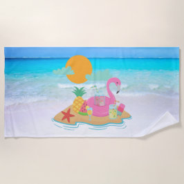 Flamingo Beach Towel Strandlaken