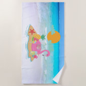 Flamingo Beach Towel Strandlaken (Voorkant)