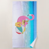 Flamingo Beach Towel Strandlaken (Voorkant)