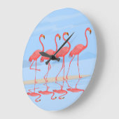 Flamingo Beach Zomer ontwerp Grote Klok (Hoek)