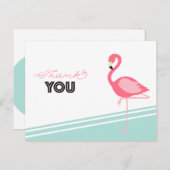 Flamingo Bedankt Briefkaart (Voorkant / Achterkant)