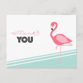 Flamingo Bedankt Briefkaart
