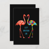 Flamingo | Begrijp liefdesautisme Flamingo Informatiekaartje (Voorkant / Achterkant)