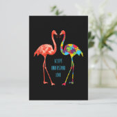 Flamingo | Begrijp liefdesautisme Flamingo Informatiekaartje (Staand voorkant)