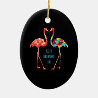 Flamingo | Begrijp liefdesautisme Flamingo Keramisch Ornament