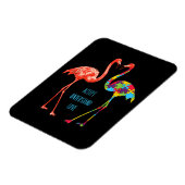 Flamingo | Begrijp liefdesautisme Flamingo Magneet (Linkerzijde)