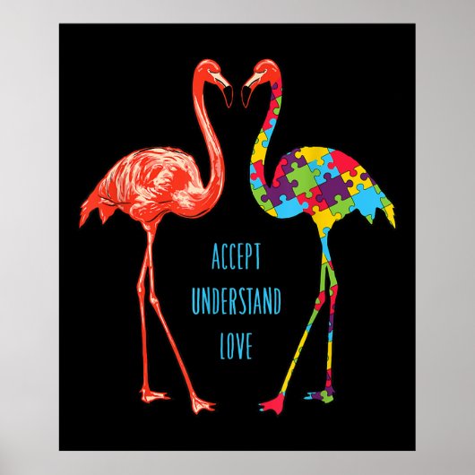 Flamingo | Begrijp liefdesautisme Flamingo Poster (Voorkant)