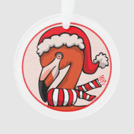 Flamingo Bells Kerst Acryl Ornament