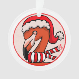 Flamingo Bells Kerst Acryl Ornament