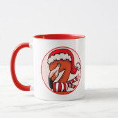 Flamingo Bells Kerstmis Mok (Links)