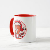 Flamingo Bells Kerstmis Mok (Voorkant links)