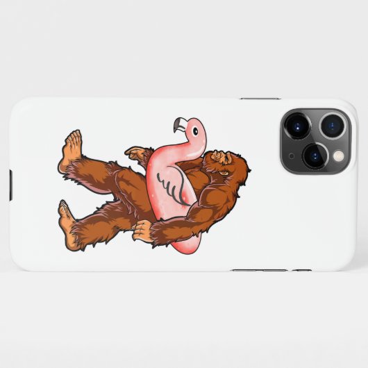 Flamingo Bigfoot iPhone Hoesje (Achterkant horizontaal)
