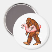 Flamingo Bigfoot Magneet (Voorkant / Achterkant)