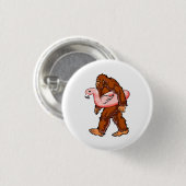 Flamingo Bigfoot Ronde Button 3,2 Cm (Voorkant /achterkant)