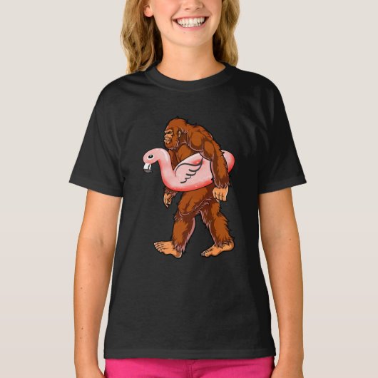 Flamingo Bigfoot T-shirt (Voorkant)