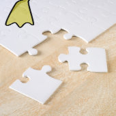 Flamingo bij duiken met Snorkel Legpuzzel (Zijkant)