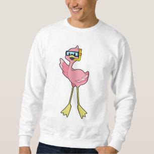 Flamingo bij duiken met Snorkel Trui