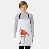 Flamingo bij Golf met Golfclub Schort (Gedragen)