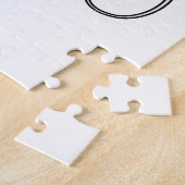 Flamingo bij Muziek met Hoofdtelefoon Legpuzzel (Zijkant)