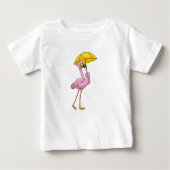 Flamingo bij Raining met Umbrella (Voorkant)