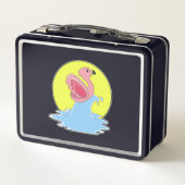 Flamingo bij Surfing op Water (Achterkant)