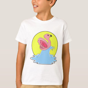 Flamingo bij Surfing op Water T-shirt