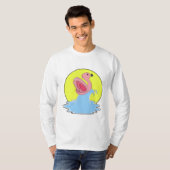 Flamingo bij Surfing op Water T-shirt (Voorkant volledig)