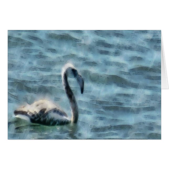 Flamingo bij Waterverf Zee (Voorkant Horizontaal)