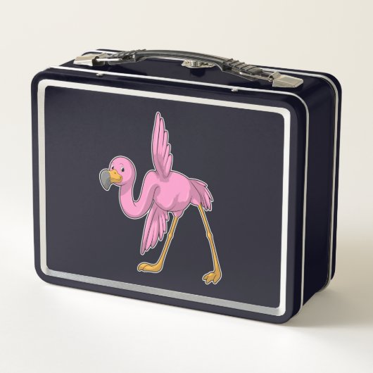 Flamingo bij Yoga Stretching (Achterkant)